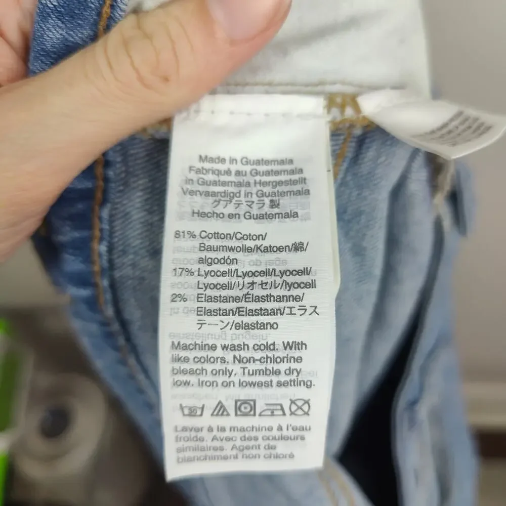 Madewell Classic Straight Jeans Women 35 Corson Medium Wash Distressed Plus Size - Picture 11 of 13